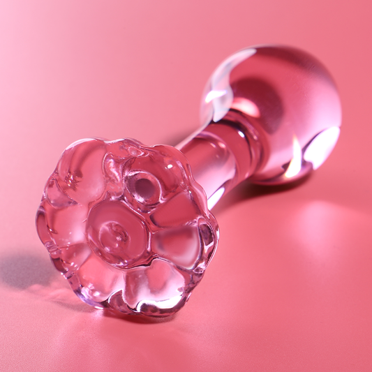 Nebula Model 2 anal plug roz din sticla – compatibil temperaturi extreme durabil