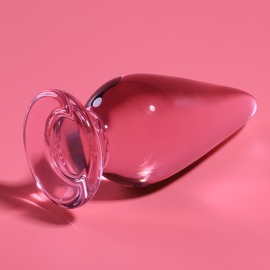 Nebula Model 4 anal plug roz din sticla – compatibil temperaturi extreme