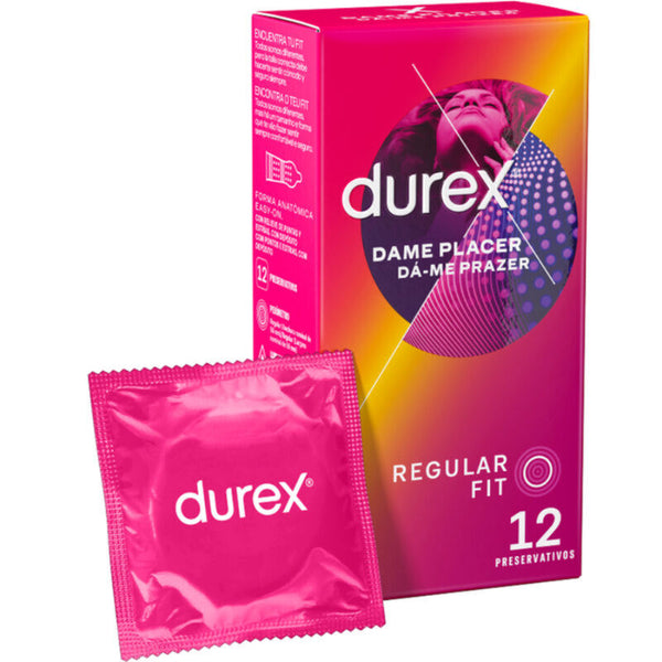 Prezervative cu Puncte si Striatii Durex Dame Placer 12 buc