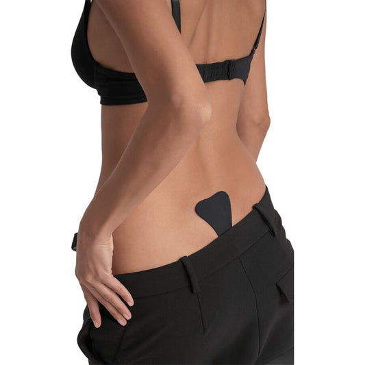 Tanga Autoadeziva Neagra One Size – Bye - Bra - Igiena - Sensivo