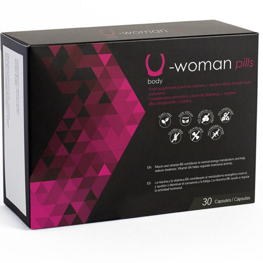 U-Woman ambalaj fata si verso - supliment libido natural femei 30 capsule ingrediente