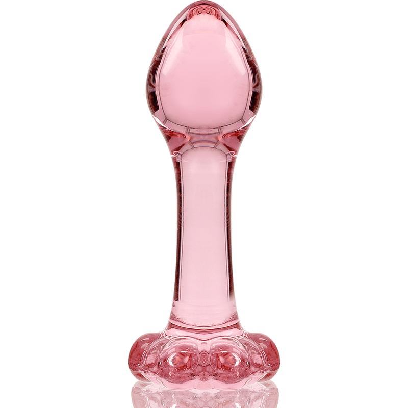 Anal Plug din Sticla Borosilicata Nebula Model 2 Roz 11cm Diametru 3.5cm - Anal Plug - Sensivo