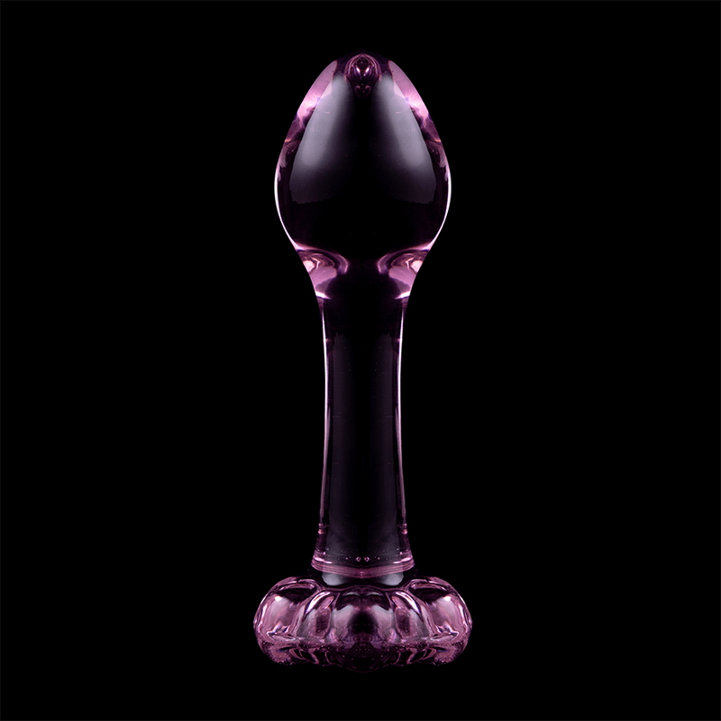 Anal Plug din Sticla Borosilicata Nebula Model 2 Roz 11cm Diametru 3.5cm - Anal Plug - Sensivo