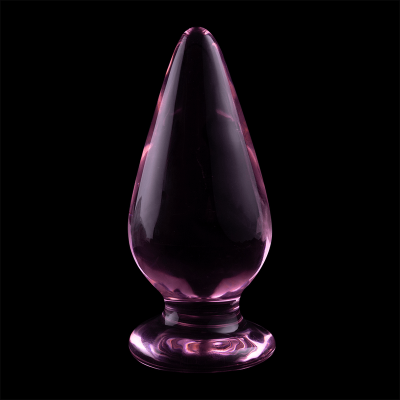 Anal Plug din Sticla Borosilicata Nebula Model 4 Roz 11cm Diametru 5cm - Anal Plug - Sensivo