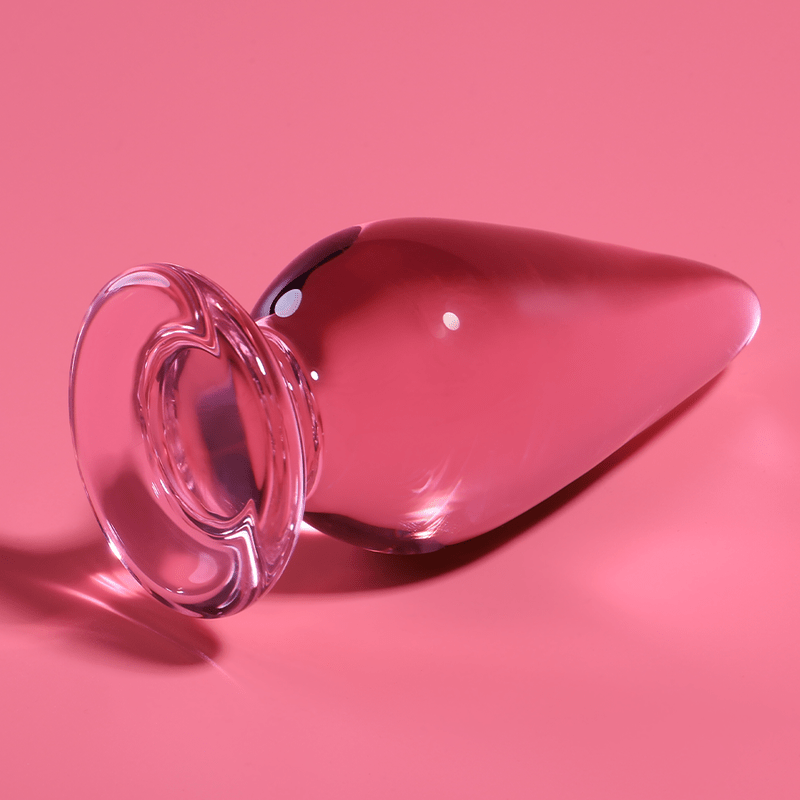 Anal Plug din Sticla Borosilicata Nebula Model 4 Roz 11cm Diametru 5cm - Anal Plug - Sensivo