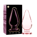 Anal Plug din Sticla Borosilicata Nebula Model 4 Roz 11cm Diametru 5cm - Anal Plug - Sensivo