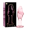 Anal Plug din Sticla Borosilicata Nebula Model 6 Roz 12.5cm Diametru 4cm - Anal Plug - Sensivo