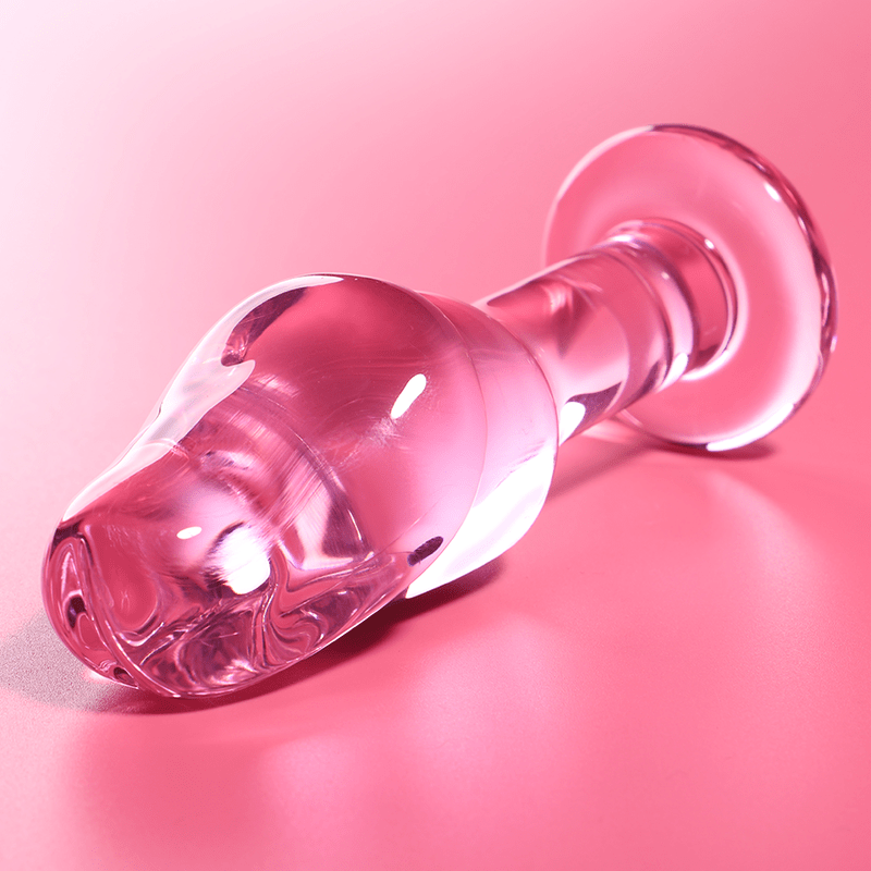 Anal Plug din Sticla Borosilicata Nebula Model 6 Roz 12.5cm Diametru 4cm - Anal Plug - Sensivo