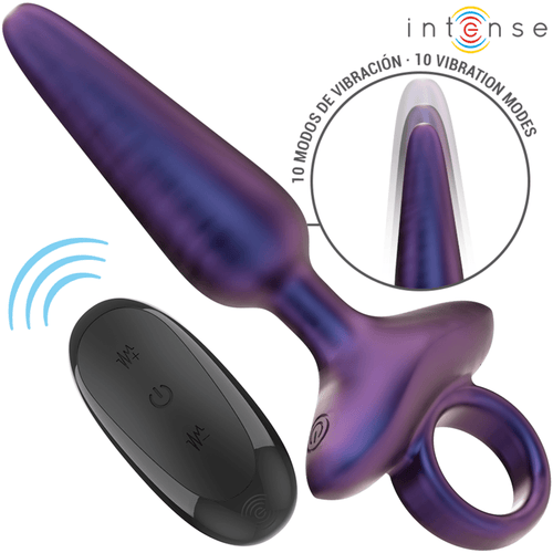 Anal Plug Vibrator cu Telecomanda Intense Marlon Model 4 Negru - Anal Plug - Sensivo