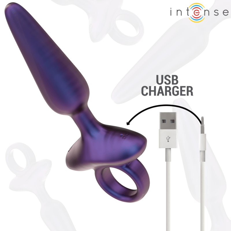 Anal Plug Vibrator cu Telecomanda Intense Marlon Model 4 Negru - Anal Plug - Sensivo