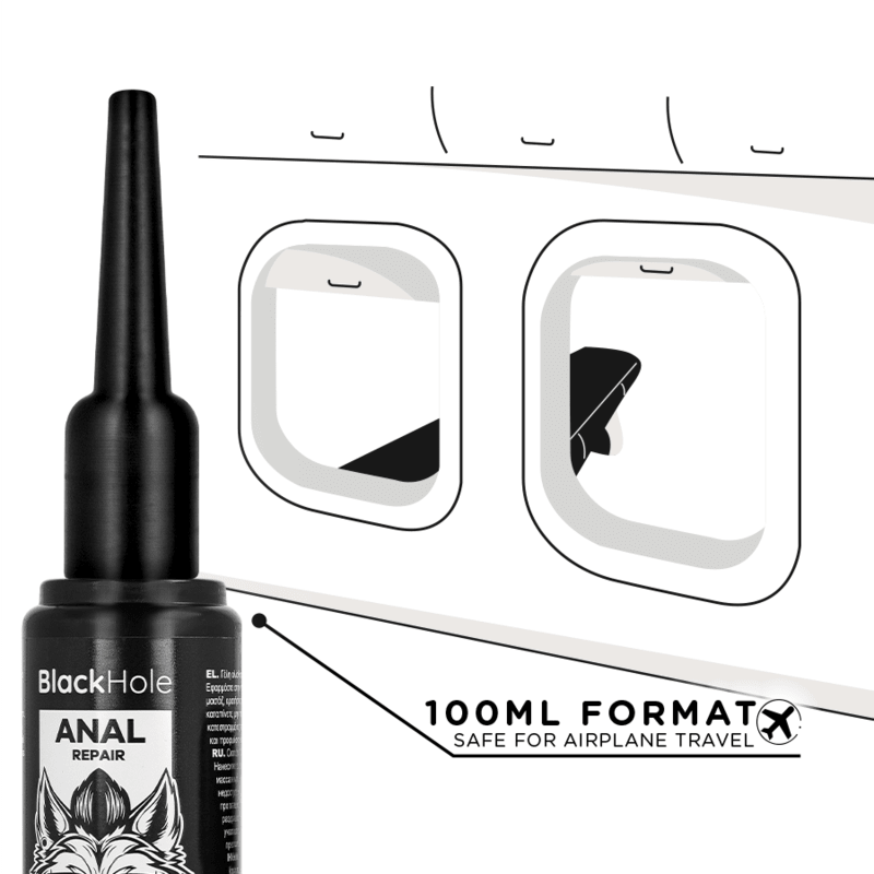 Aplicator Lubrifiant Anal Black Hole Marime L 100ml - Accesoriu - Sensivo