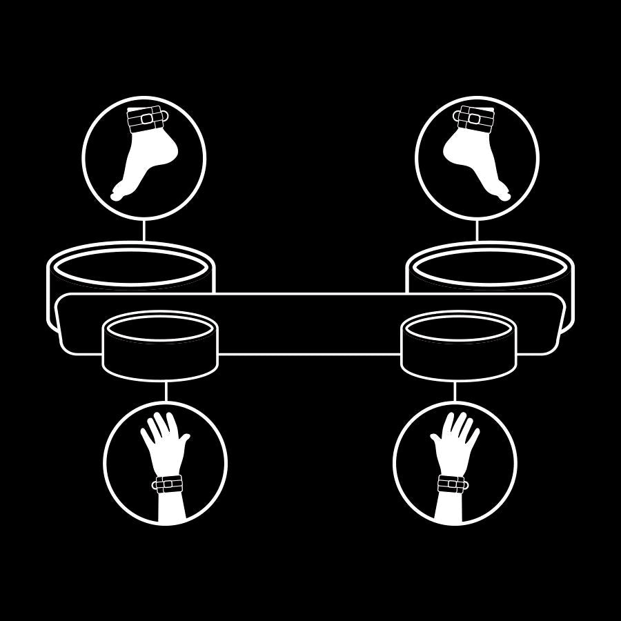 Bara Distantier BDSM cu Captuseala Neopren - Fetish Submissive - BDSM - Sensivo