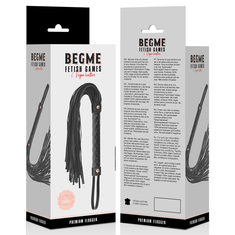 Bici Flogger din Piele Vegana BDSM - BEGME - BDSM - Sensivo