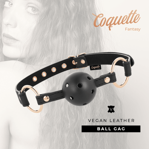Calus cu Bila Respirabil din Piele Vegana - Coquette - BDSM - Sensivo