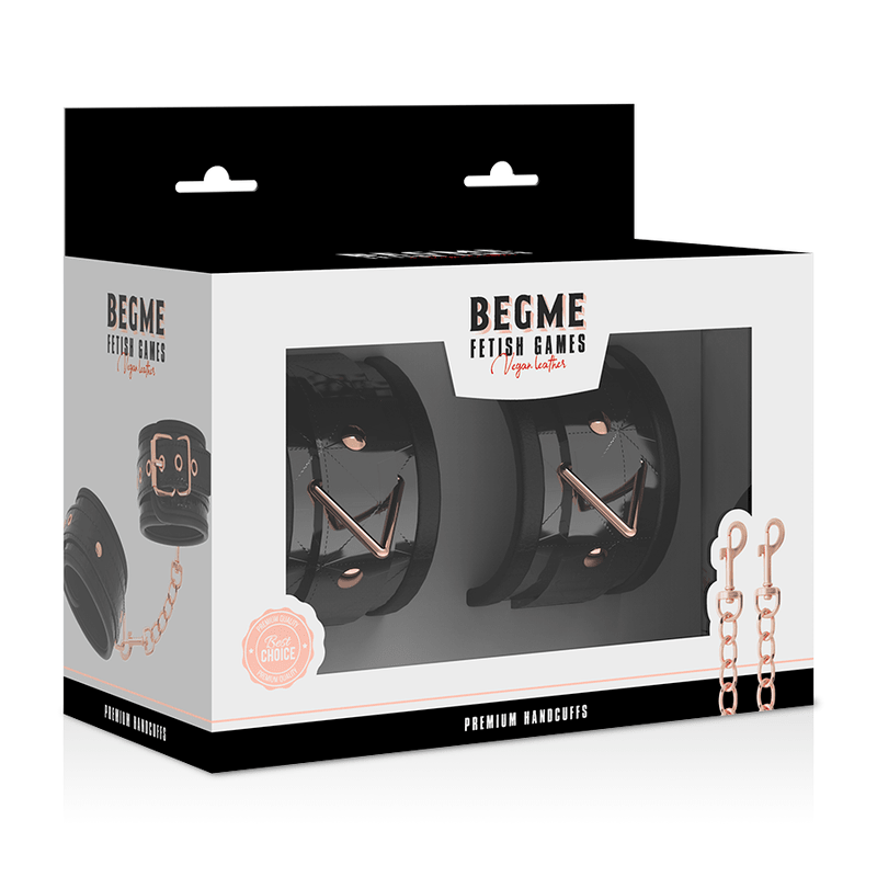 Catuse BDSM din Piele Vegana cu Captuseala Neopren - BEGME - BDSM - Sensivo