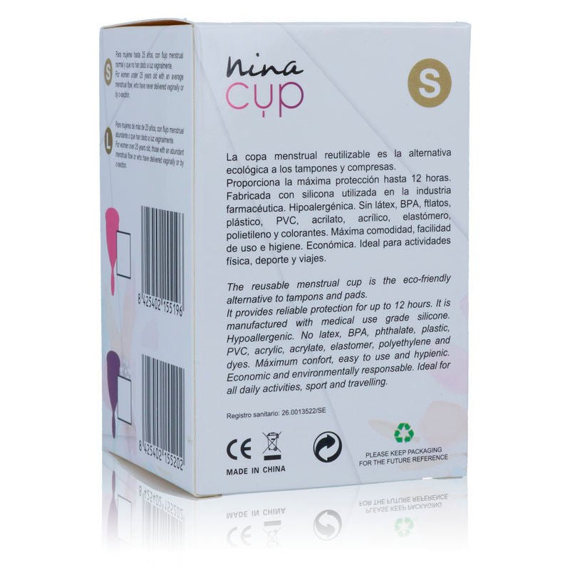 Cupa Menstruala Reutilizabila din Silicon Medical Marime S Roz – Nina Kiki - Igiena - Sensivo