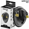 Custa Castitate Penis cu Inele si Lacat 11.5 cm - Addicted Toys - BDSM - Sensivo
