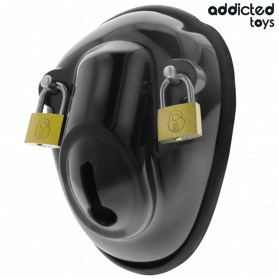 Custa Castitate Penis cu Inele si Lacat 11.5 cm - Addicted Toys - BDSM - Sensivo