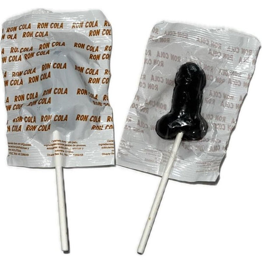Acadele erotice penis 10% alcool Diablo Goloso - arome Rom Cola si Gin Tonic Capsuni