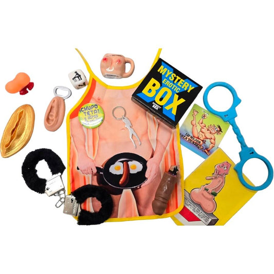 Mystery Box erotic Diablo Picante pentru barbati 10x10cm - cutie surpriza erotica