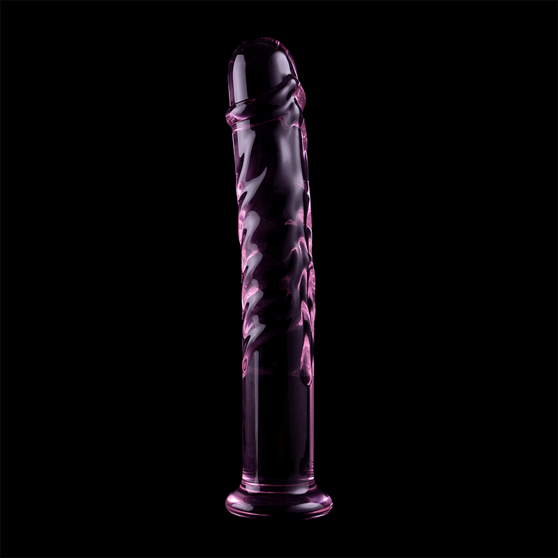 Dildo din Sticla Borosilicata Nebula Model 16 Roz 18.5cm Diametru 3cm - Dildo - Sensivo