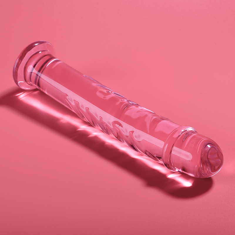 Dildo din Sticla Borosilicata Nebula Model 16 Roz 18.5cm Diametru 3cm - Dildo - Sensivo