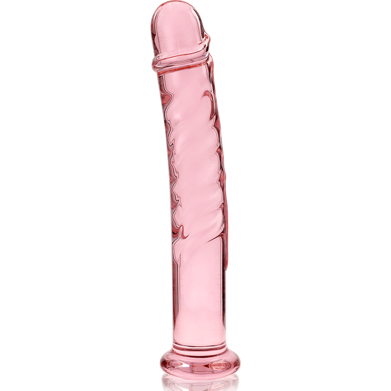 Dildo din Sticla Borosilicata Nebula Model 16 Roz 18.5cm Diametru 3cm - Dildo - Sensivo