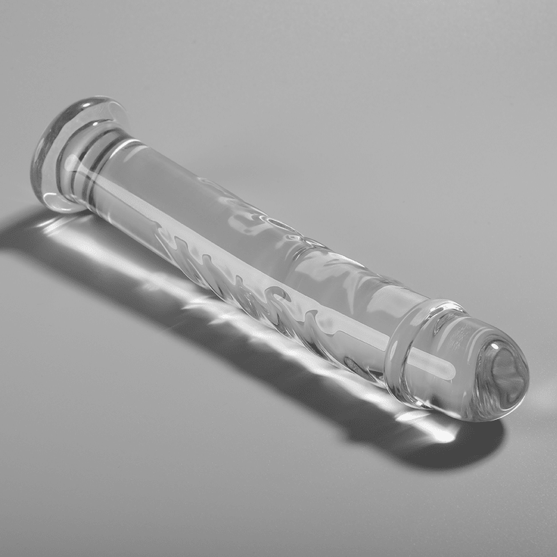 Dildo din Sticla Borosilicata Nebula Model 16 Transparent 18.5cm Diametru 3cm - Dildo - Sensivo