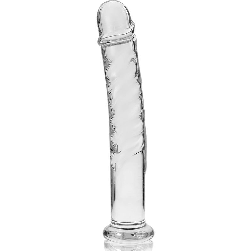 Dildo din Sticla Borosilicata Nebula Model 16 Transparent 18.5cm Diametru 3cm - Dildo - Sensivo