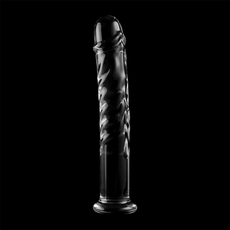 Dildo din Sticla Borosilicata Nebula Model 16 Transparent 18.5cm Diametru 3cm - Dildo - Sensivo