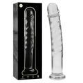 Dildo din Sticla Borosilicata Nebula Model 16 Transparent 18.5cm Diametru 3cm - Dildo - Sensivo