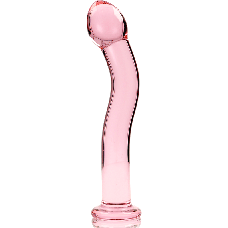 Dildo din Sticla Borosilicata Nebula Model 18 Roz 18.5cm Diametru 3.5cm - Dildo - Sensivo
