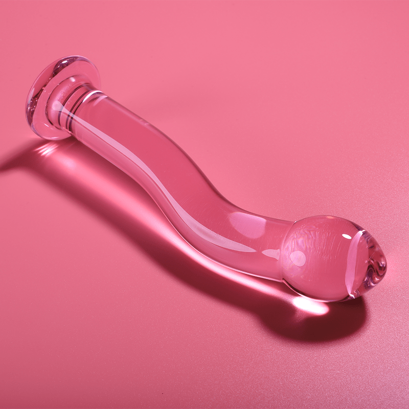 Dildo din Sticla Borosilicata Nebula Model 18 Roz 18.5cm Diametru 3.5cm - Dildo - Sensivo