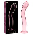 Dildo din Sticla Borosilicata Nebula Model 18 Roz 18.5cm Diametru 3.5cm - Dildo - Sensivo