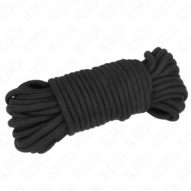 Funie Bondage Bumbac 20 m Neagra - Kink - BDSM - Sensivo
