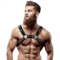 Harness Piept Barbati Eco Piele Bulldog Fetish Submissive - BDSM - Sensivo