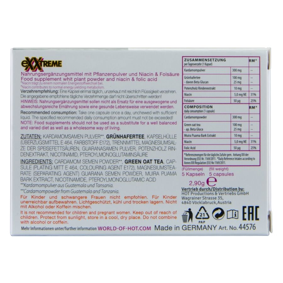 HOT Exxtreme Libido Caps 5 capsule disponibil si in varianta 2 capsule