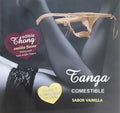 Tanga comestibila vanilie cu 2 accesorii pentru sfarcuri Hot Flowers