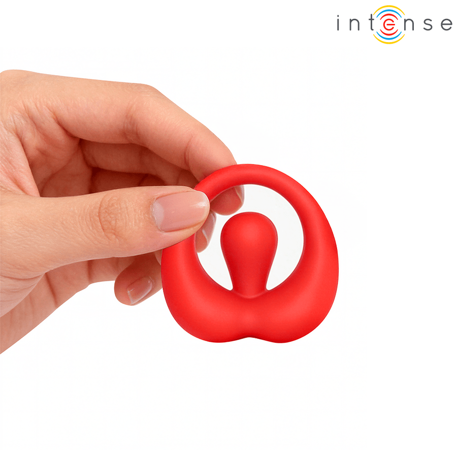 Inel Penis Vibrant Intense Russell cu Stimulator Clitoris Rosu - Inel Penis - Sensivo