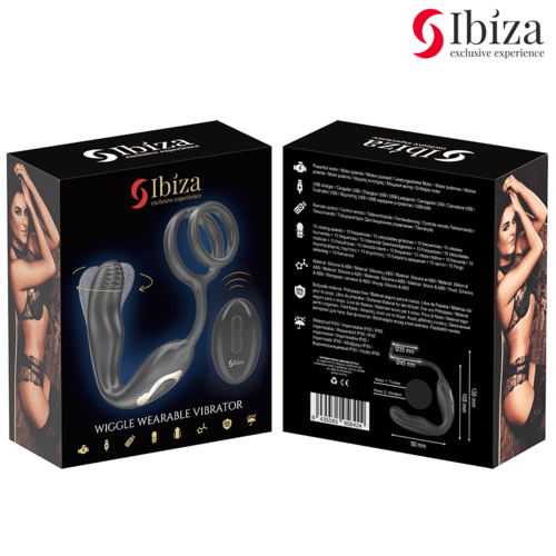 Inel Penis Vibrator cu Plug Anal si Telecomanda - IBIZA - Inel penis - Sensivo
