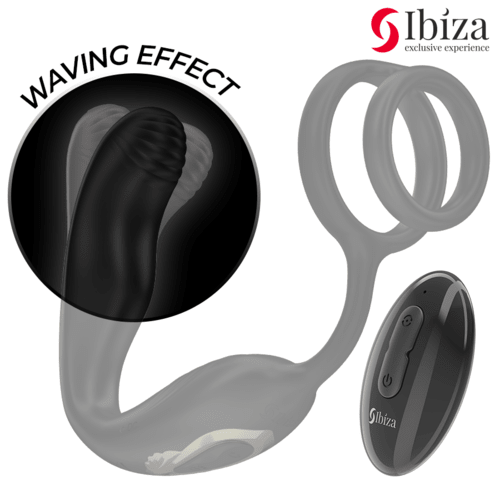 Inel Penis Vibrator cu Plug Anal si Telecomanda - IBIZA - Inel penis - Sensivo