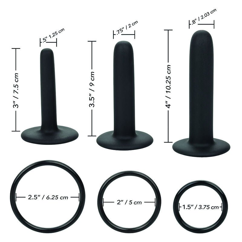 Kit Pegging Strap-on cu 3 Sonde Silicon - CalExotics - Strap-on - Sensivo
