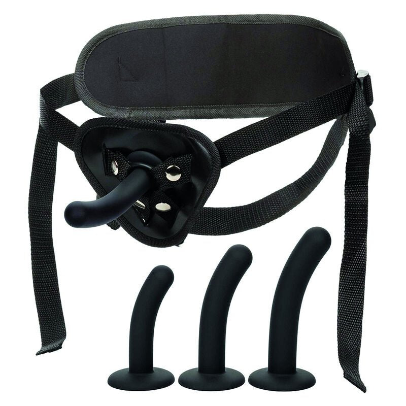 Kit Pegging Strap-on Curbat cu 3 Sonde Silicon - CalExotics - Strap-on - Sensivo