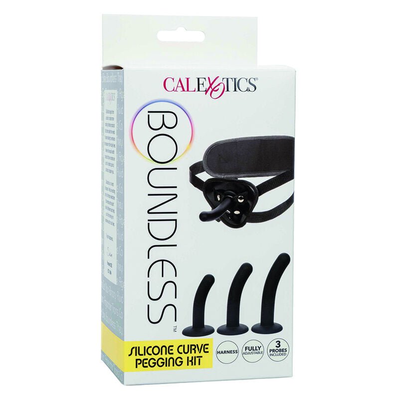 Kit Pegging Strap-on Curbat cu 3 Sonde Silicon - CalExotics - Strap-on - Sensivo