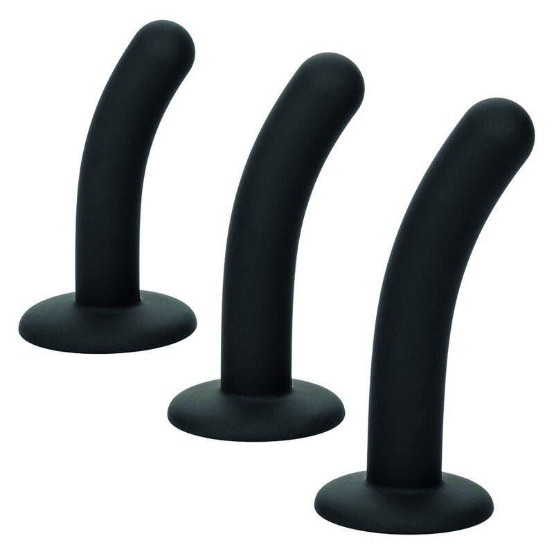 Kit Pegging Strap-on Curbat cu 3 Sonde Silicon - CalExotics - Strap-on - Sensivo