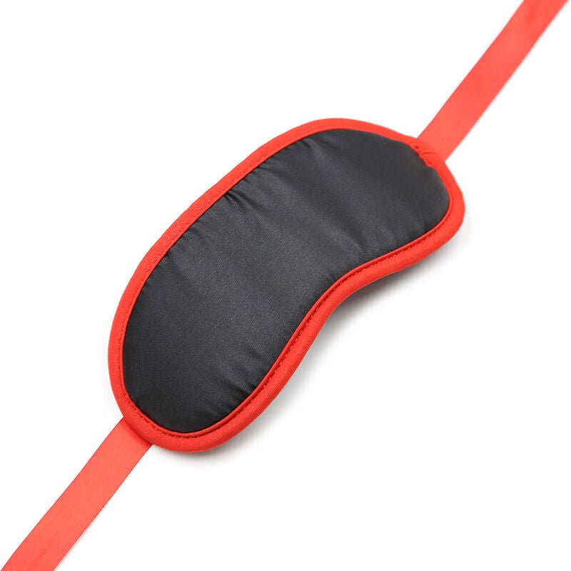 Masca Fetish Neagra cu Margini Rosii - Ohmama - BDSM - Sensivo
