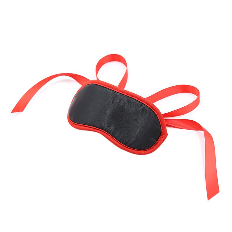 Masca Fetish Neagra cu Margini Rosii - Ohmama - BDSM - Sensivo
