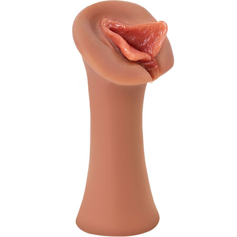 Masturbator Fetish Fantasy Luscious Lips Stroker Silicon Caramel Auto-Lubrifiant - Masturbator - Sensivo