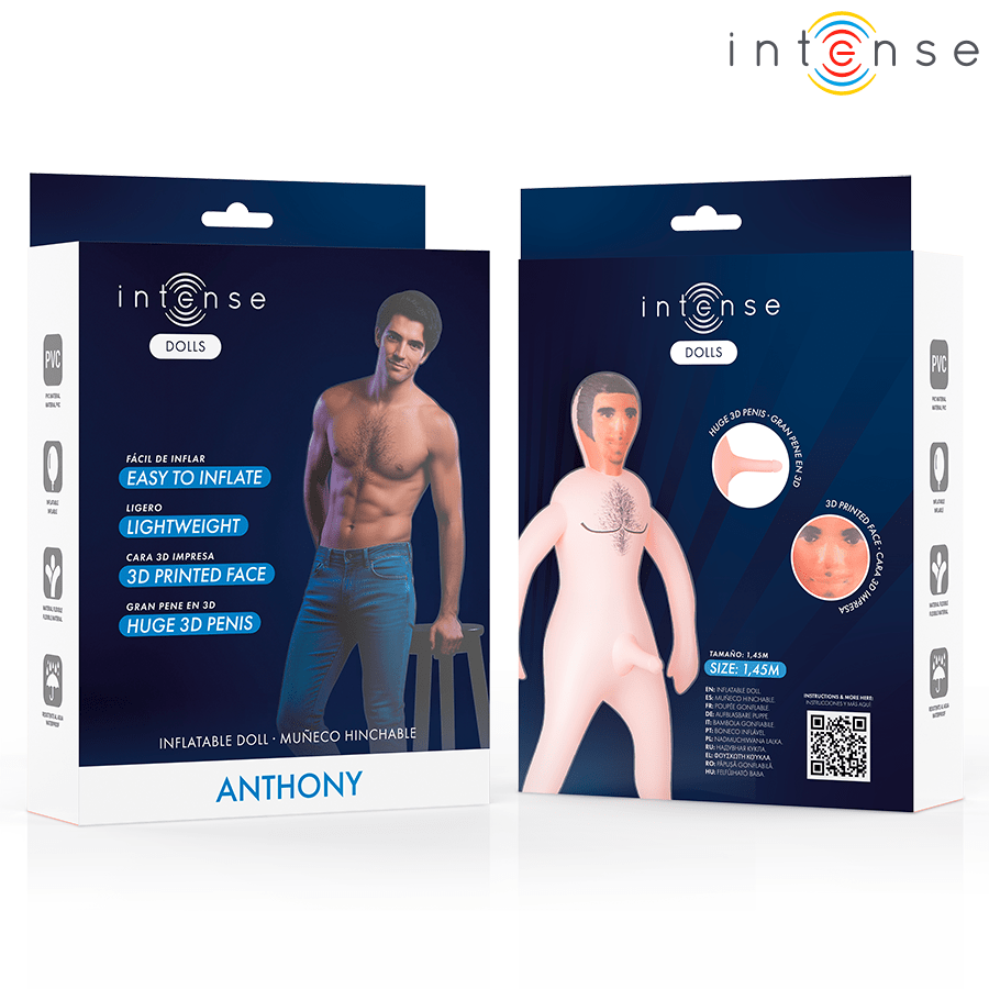 Papusa Gonflabila Barbat cu Penis 3D Anthony - Intense - Papusa gonflabila - Sensivo
