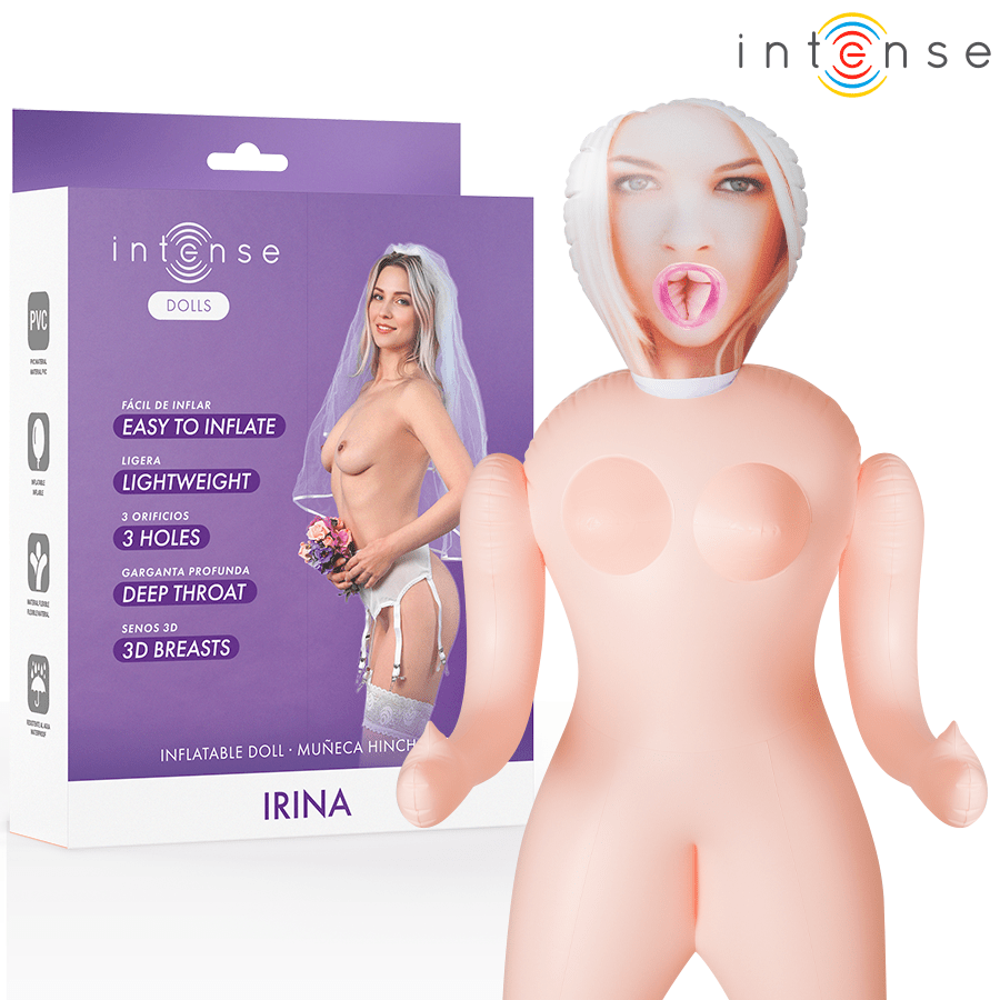 Papusa Gonflabila cu 3 Orificii Irina 145 cm - Intense - Papusa gonflabila - Sensivo